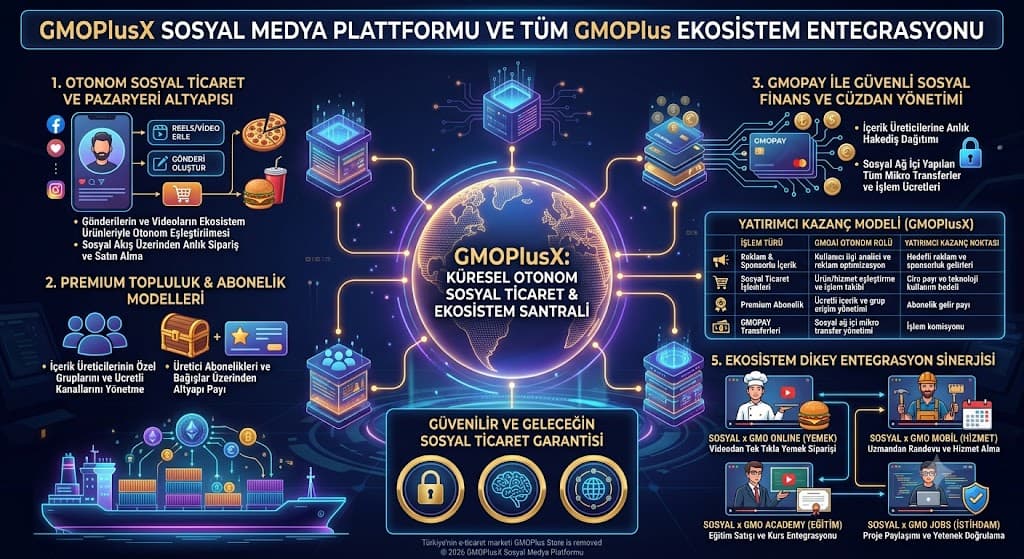  GMOPLUSX: Ekosistemin Sosyal Akış Motoru: Sosyal Medya ve Ticaret Birleşti!