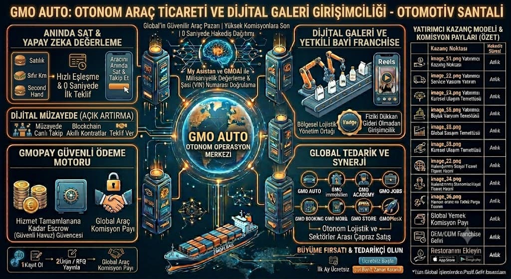 Otomotivde Akıllı Çağ GMOPlus Auto ile Otonom Araç Ticareti ve Dijital Galeri Girişimciliği