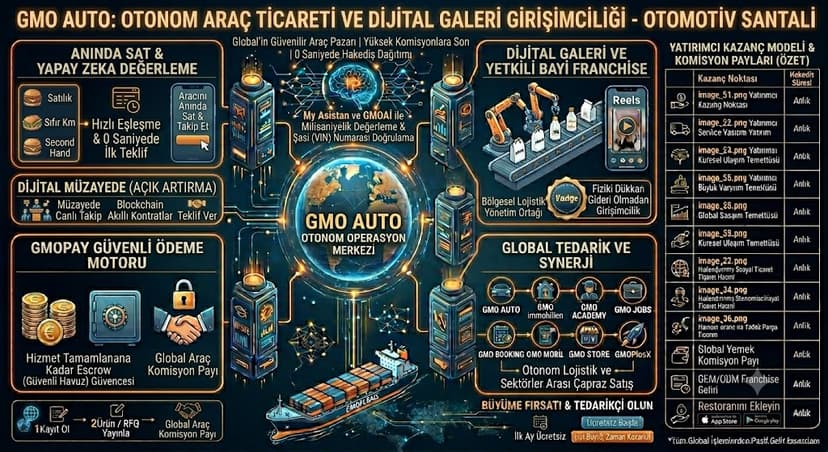 Otomotivde Akıllı Çağ GMOPlus Auto ile Otonom Araç Ticareti ve Dijital Galeri Girişimciliği