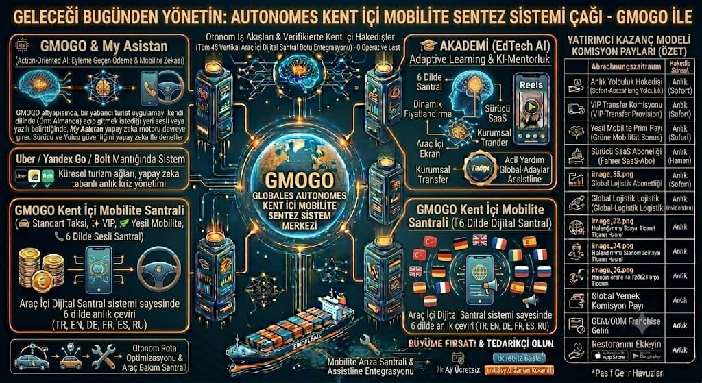 Kent İçi Ulaşımda Yapay Zeka Çağı: GMOGO ile 6 Dilde Otonom Taksi ve Akıllı Mobilite Girişimcilik Modeli
