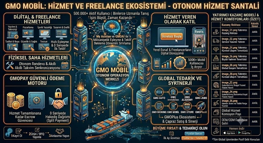 Hizmet Sektöründe Akıllı Dönüşüm GMO Mobil ile Otonom Hizmet ve Freelance Girişimciliği